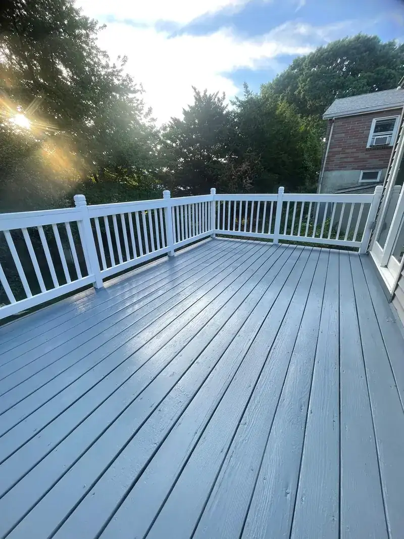 Deck Staining Transformation: Before & After in Norwell